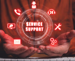 Website and app support services performance