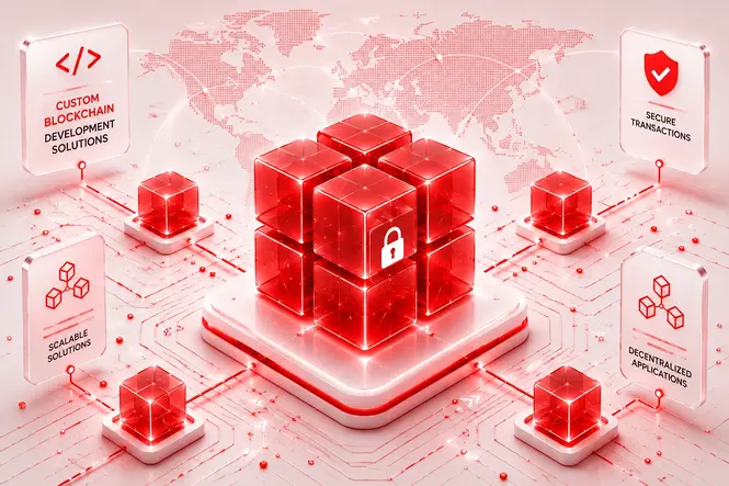 Custom blockchain development solutions for enterprises and startups at Alive Inc