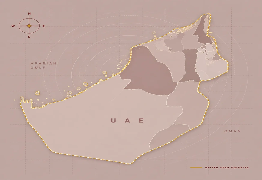UAE Cities Map