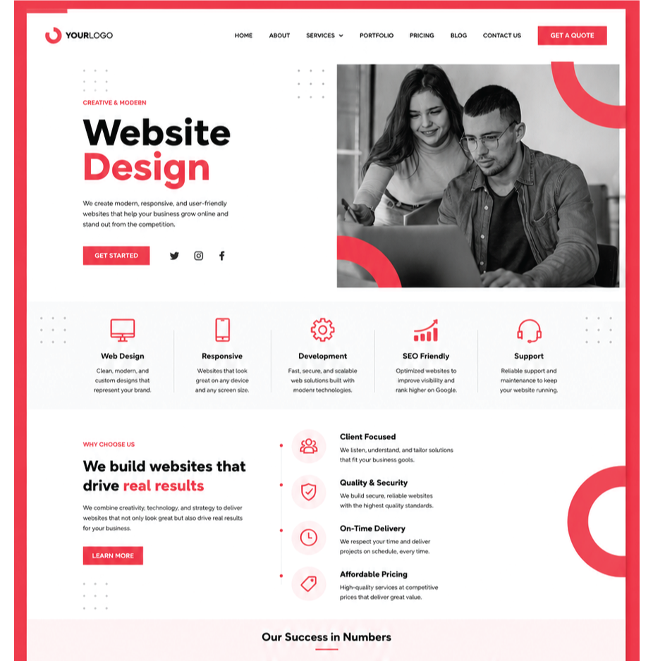 Professionals working on a laptop - Website Design Company in Mumbai